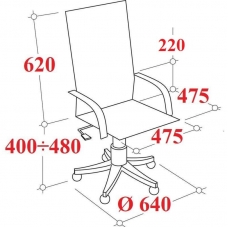 Кресло BN_Y_EChair-711 TPU к/з бежев, хром