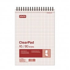 Блокнот 80л, без/лин, А5, Clear Pad, блок белый 60г/м Блокнот 80л, без/лин, А5, Clear Pad, блок белый 60г/м