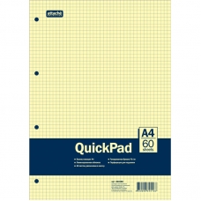 Блокнот 60л, кл, А4, Yellow Pad, склейка, тон.блок 70г/м Блокнот 60л, кл, А4, Yellow Pad, склейка, тон.блок 70г/м
