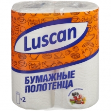Полотенца бумажные LUSCAN 2-сл., с тиснением, 2рул./уп. Полотенца бумажные LUSCAN 2-сл., с тиснением, 2рул./уп.