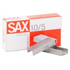 Скобы для степлера N10/5 SAX оцинкованные (2-20 лист.) 1000 шт вупаковке Скобы для степлера N10/5 SAX оцинкованные (2-20 лист.) 1000 шт вупаковке