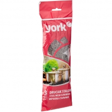 Губки YORK из нерж.стали 3шт/уп