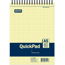 Блокнот 60л, кл, А5, Yellow Pad, спираль, тон.блок 70г/м Блокнот 60л, кл, А5, Yellow Pad, спираль, тон.блок 70г/м
