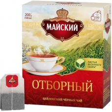 Чай Майский черный Отборный 100пакx2г 724403