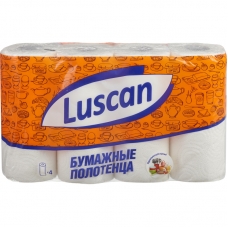 Полотенца бумажные LUSCAN 2-сл., с тиснением, 4рул./уп. Полотенца бумажные LUSCAN 2-сл., с тиснением, 4рул./уп.