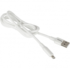 Кабель ProMega U28, 2,4A, 1м, USB - Lightning, TPE, силикон, белый