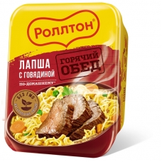 Лапша Роллтон по-домашннму говядина, 90гх24шт/уп