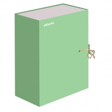 Папка архивная Attache Bright Сolours А4 лам.карт, лайм 120мм