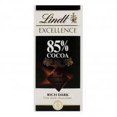 Шоколад LINDT горький содержание какао минимум 85%, 100 гр