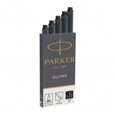 Картридж чернильный для перьевой ручки  PARKER черные 5 шт/уп 1950382