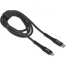 Кабель ProMega U210PD, МОЩНОСТЬ, 1м, Type-C to Lightning,  нейл, черный
