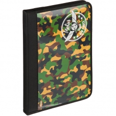 Папка для труда №1School Military А4,резинки, ткань/ламин.,340х235х30,ПТ-Р4