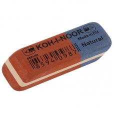 Ластик KOH-I-NOOR 6521/80, 41х14х8мм для графита и чернил сине-красный Ластик KOH-I-NOOR 6521/80, 41х14х8мм для графита и чернил сине-красный