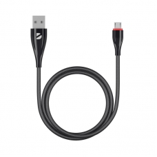 Кабель Deppa Ceramic USB - micro USB, 1м, черный