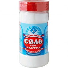 Соль Экстра йодированная, 500г 10шт/уп