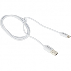 Кабель ProMega U152, 2,4A, 1м, USB - Lightning, TPE, белый