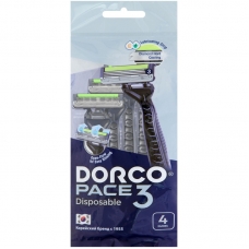 Бритва одноразовая Dorco PACE3 3 лезв увл полос 4шт/уп TRС 200BL-4P