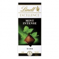 Шоколад LINDT темный с экстрактом мяты, 100 гр