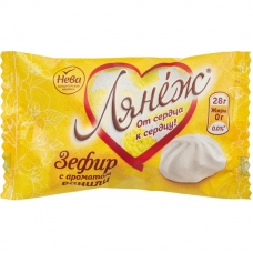 Зефир Нева Лянеж с ароматом ванили, 28гx120 шт/уп