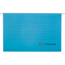 Папка подвесная Attache Foolscap, картон синий, до 200л., 5шт/уп