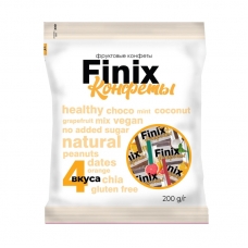 Конфеты Finix Candy Микс фруктовые четыре вкуса, 200г Конфеты Finix Candy Микс фруктовые четыре вкуса, 200г