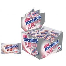 Жевательная резинка Mentos Mentos Pure White Клубника, 100 шт/уп