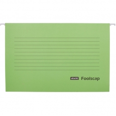 Папка подвесная Attache Foolscap, картон зеленый, до 200л., 5шт/уп