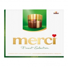 Конфеты Merci ассорти c миндалем, 250г Конфеты Merci ассорти c миндалем, 250г