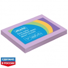 Стикеры ATTACHE Bright colours с клеев.краем 76х51 фиолетовый 100л