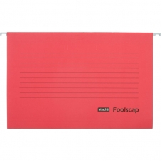 Папка подвесная Attache Foolscap, картон красный, до 200л., 5шт/уп