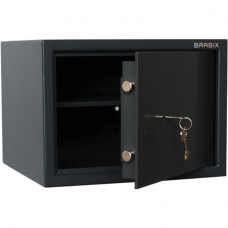 Сейф BRABIX КМ-310, 310х430х375 мм, 20 кг, ключевой замок + полка, крепление к стене, 291166 Сейф BRABIX КМ-310, 310х430х375 мм, 20 кг, ключевой замок + полка, крепление к стене, 291166