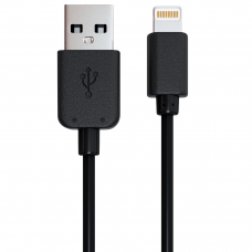 Кабель USB 2.0-Apple Lightning, 1 м, RED LINE, для подключения IPhone IPad, черный, УТ000008646
