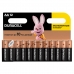 Батарейки КОМПЛЕКТ 12 шт., DURACELL Basic, AA (LR06, 15А), алкалиновые, пальчиковые, блистер купите по выгодной цене