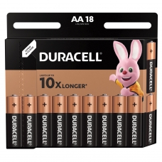Батарейки DURACELL Basic, AA LR06, 15А, алкалиновые, КОМПЛЕКТ 18 шт., в блистере Батарейки DURACELL Basic, AA LR06, 15А, алкалиновые, КОМПЛЕКТ 18 шт., в блистере