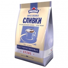 Сливки сухие РАСПАК быстрорастворимые, пакет 200 г 80-85 порций, гнз001