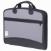 Папка-портфель пластиковая BRAUBERG А4+ (375х305х60 мм), 4 отделения, 2 кармана, серая, 228685 купите по выгодной цене