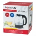 Чайник SONNEN KT-1786, 1,7 л, 2200 Вт, закрытый нагревательный элемент, стекло, 453422 купите по выгодной цене