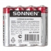 Батарейки КОМПЛЕКТ 4 шт., SONNEN, АА (R6, 15А), солевые, пальчиковые, в пленке, 451097 купите по выгодной цене
