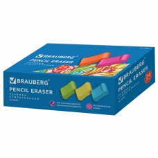Ластик BRAUBERG Rainbow, 42х23х13 мм, бумажный рукав, ассорти, термопластичная резина, 228067 Ластик BRAUBERG Rainbow, 42х23х13 мм, бумажный рукав, ассорти, термопластичная резина, 228067