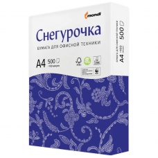 Бумага офисная А4, класс C, СНЕГУРОЧКА, 80 г/м2, 500 л., Сыктывкар, белизна 146% CIE