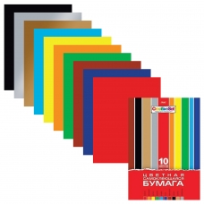 Цветная бумага А4 мелованная САМОКЛЕЯЩАЯСЯ, 10 листов 10 цветов, папка, HATBER Creative, 194х280 мм, 10Бц4с_05934, N050880 Цветная бумага А4 мелованная САМОКЛЕЯЩАЯСЯ, 10 листов 10 цветов, папка, HATBER Creative, 194х280 мм, 10Бц4с_05934, N050880