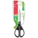 Ножницы MAPED Франция Essentials Green, 170 мм, черные, картонная упаковка с европодвесом, 467010, 468010 467010, 468010 232004