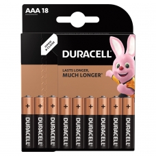 Батарейки DURACELL Basic, AAA LR03, 24А, алкалиновые, КОМПЛЕКТ 18 шт., в блистере, 81483686 Батарейки DURACELL Basic, AAA LR03, 24А, алкалиновые, КОМПЛЕКТ 18 шт., в блистере, 81483686
