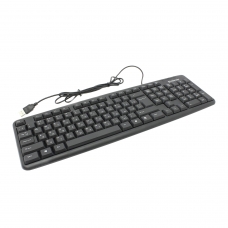 Клавиатура проводная DEFENDER Element HB-520, USB, 104 клавиши + 3 дополнительные клавиши, черная, 45522