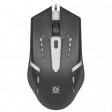 Мышь проводная DEFENDER Flash MB-600L, 800-1200 dpi, 4 кнопки + 1 колесо-кнопка, оптическая, черная, 52600