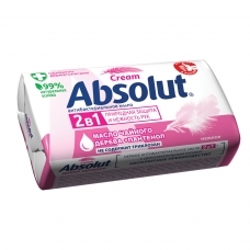 Мыло туалетное 90 г, ABSOLUT Абсолют Нежное, антибактериальное, 6001,6058
