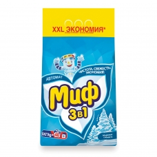 Стиральный порошок-автомат 6 кг, МИФ 3в1, Морозная свежесть Стиральный порошок-автомат 6 кг, МИФ 3в1, Морозная свежесть