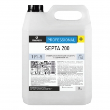 Средство дезинфицирующее 5 л, PRO-BRITE SEPTA 200, щелочное, низкопенное, концентрат, 191-5