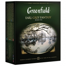 Чай GREENFIELD Гринфилд Earl Grey Fantasy, черный с бергамотом, 100 пакетиков в конвертах по 2 г, 0584-09