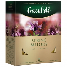 Чай GREENFIELD Гринфилд Spring Melody Мелодия весны, черный с чабрецом, 100 пакетиков в конвертах по 1,5 г, 1065-09 Чай GREENFIELD Гринфилд Spring Melody Мелодия весны, черный с чабрецом, 100 пакетиков в конвертах по 1,5 г, 1065-09